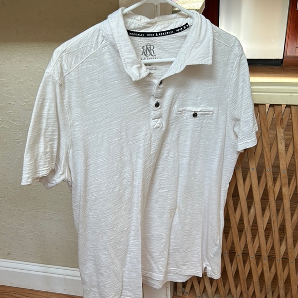 Rock & Republic | Shirts | Rock Republic Mens Polo Shirt White Xl ...